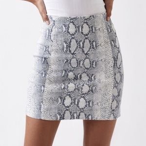 Free People Snake Print Skirt 2